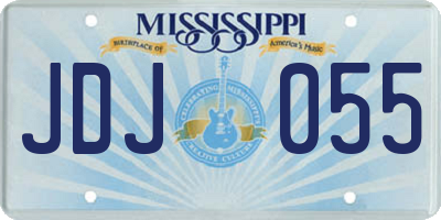 MS license plate JDJ055