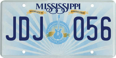 MS license plate JDJ056