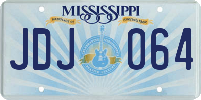 MS license plate JDJ064