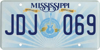 MS license plate JDJ069