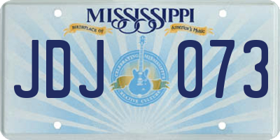 MS license plate JDJ073