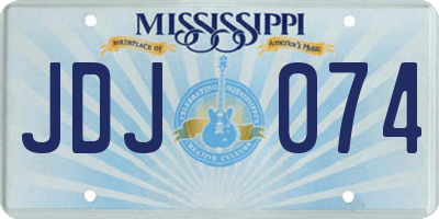 MS license plate JDJ074