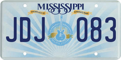 MS license plate JDJ083