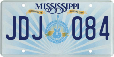 MS license plate JDJ084