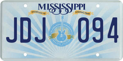 MS license plate JDJ094