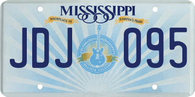 MS license plate JDJ095