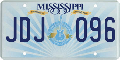 MS license plate JDJ096