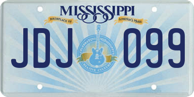 MS license plate JDJ099