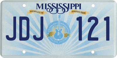 MS license plate JDJ121