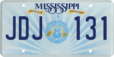 MS license plate JDJ131