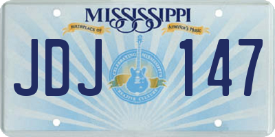 MS license plate JDJ147