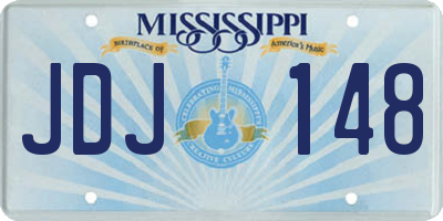 MS license plate JDJ148