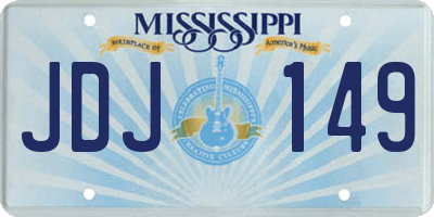 MS license plate JDJ149