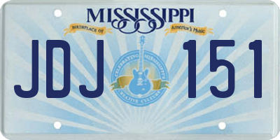 MS license plate JDJ151
