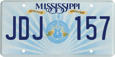 MS license plate JDJ157