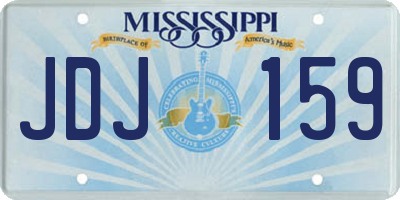 MS license plate JDJ159