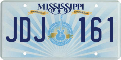 MS license plate JDJ161