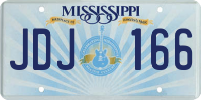 MS license plate JDJ166