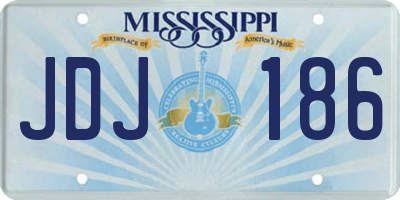 MS license plate JDJ186