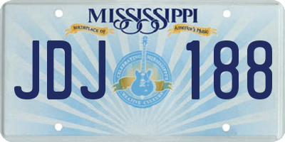 MS license plate JDJ188