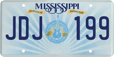 MS license plate JDJ199