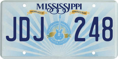MS license plate JDJ248