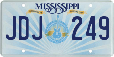 MS license plate JDJ249