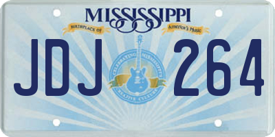 MS license plate JDJ264