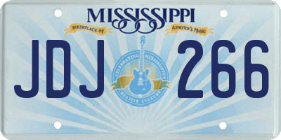MS license plate JDJ266