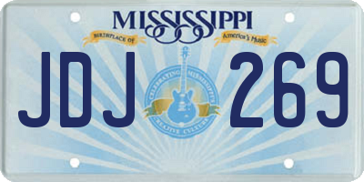MS license plate JDJ269