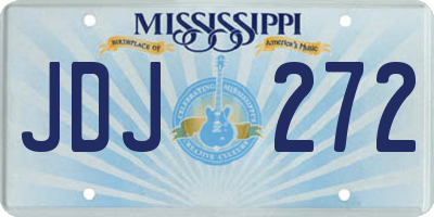 MS license plate JDJ272