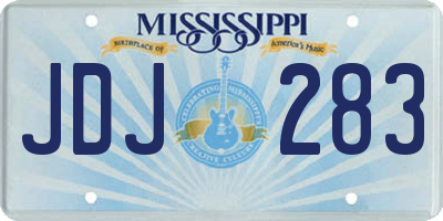 MS license plate JDJ283