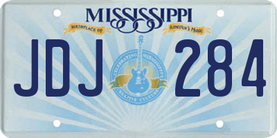 MS license plate JDJ284