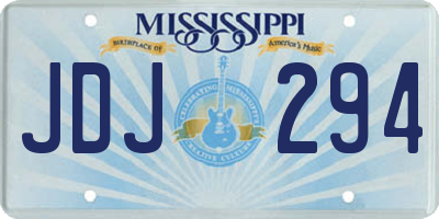MS license plate JDJ294