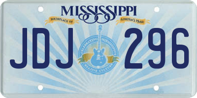 MS license plate JDJ296