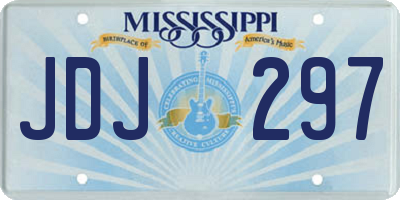 MS license plate JDJ297