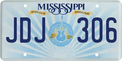 MS license plate JDJ306
