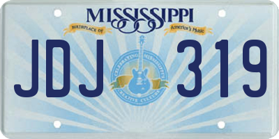 MS license plate JDJ319