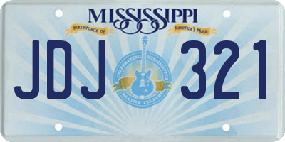 MS license plate JDJ321