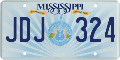 MS license plate JDJ324