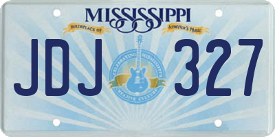 MS license plate JDJ327