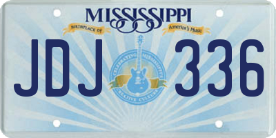 MS license plate JDJ336