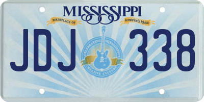 MS license plate JDJ338
