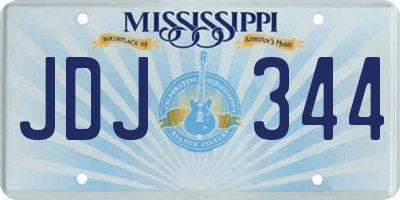 MS license plate JDJ344