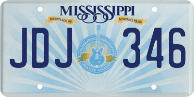 MS license plate JDJ346