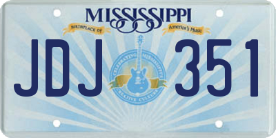 MS license plate JDJ351