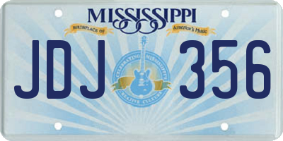 MS license plate JDJ356