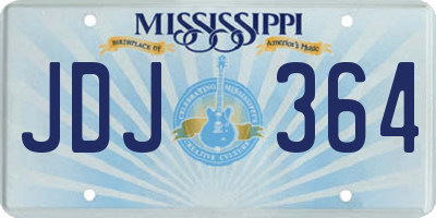 MS license plate JDJ364