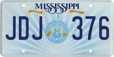 MS license plate JDJ376