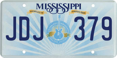 MS license plate JDJ379